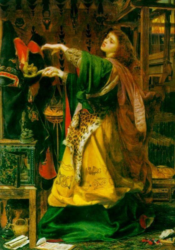 Anthony Frederick Augustus Sandys Morgan Le Fay (Queen of Avalon) oil painting picture
